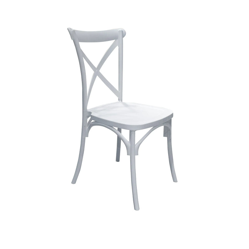 Cargue la imagen en el visor de la galería, Comedor para restaurante, con base plegable color blanco HERI-MAR120-EZ-HERI-MAR120-EZ CasaEaster