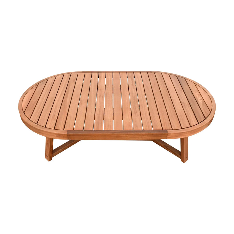 Cargue la imagen en el visor de la galería, Mesa De Centro Ovalada 1.3 M de Madera OVER-HUC29049