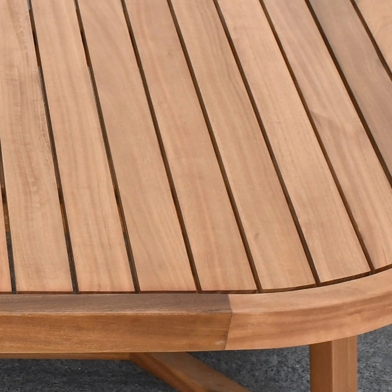 Cargue la imagen en el visor de la galería, Mesa De Centro Ovalada 1.3 M de Madera OVER-HUC29049