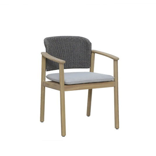Silla de Madera Freeport Gris - HUC40138