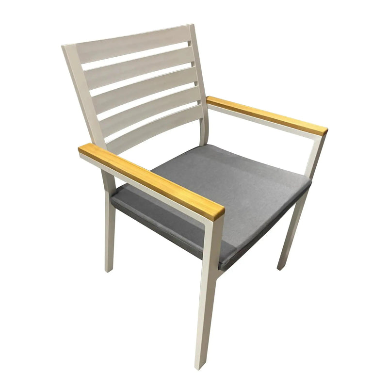 Cargue la imagen en el visor de la galería, Copia de Silla para Exterior e Interior de Aluminio Color Blanco CLAY- GL3A5095210YM CasaEaster