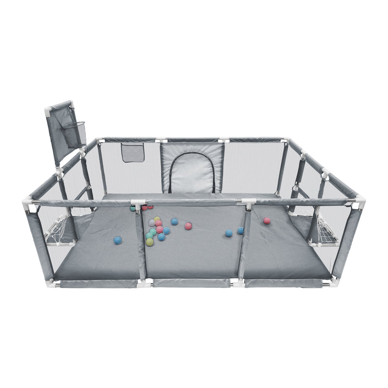 Cargue la imagen en el visor de la galería, Corral-alberca de pelotas infantil color Gris - Co-GR