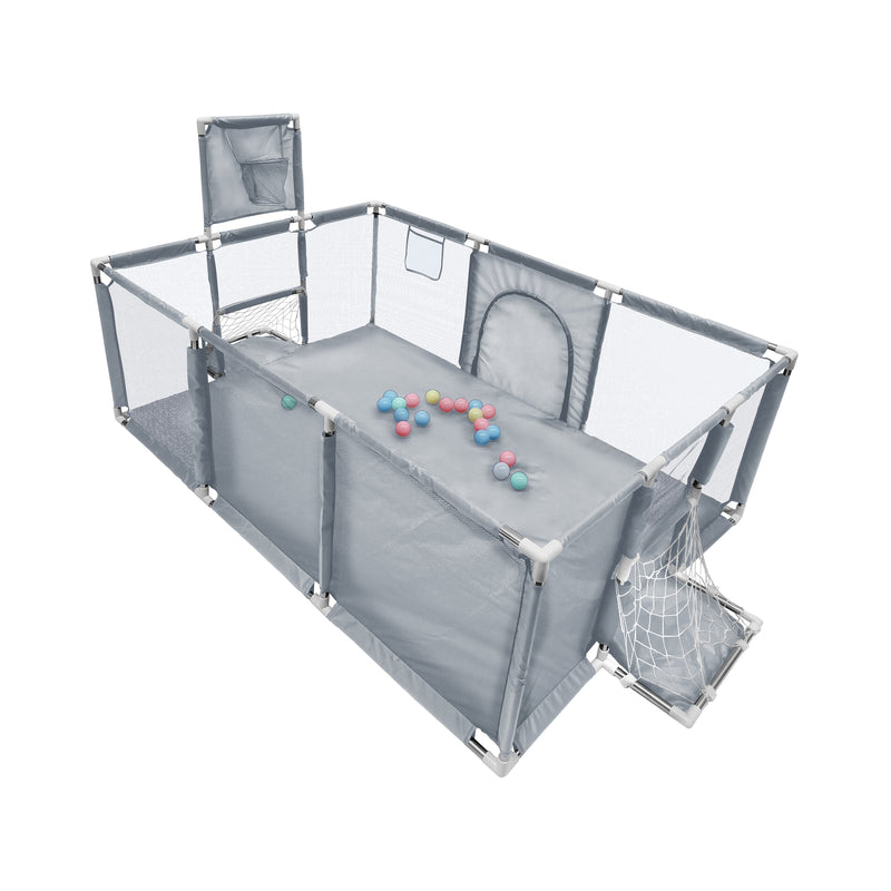 Cargue la imagen en el visor de la galería, Corral-alberca de pelotas infantil color Gris - Co-GR