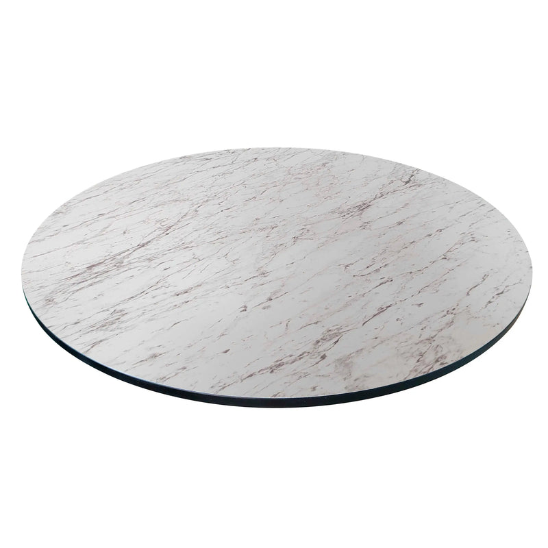 Cargue la imagen en el visor de la galería, Cubierta de mesa Laminado de Alta Presión HPL Color Blanco Jaspeado-MARMOT-7389-DIA60 CasaEaster
