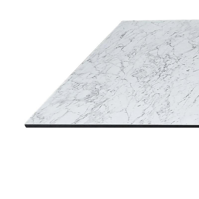 Cargue la imagen en el visor de la galería, Cubierta de mesa Laminado de Alta Presión HPL Color Blanco Jaspeado-MARMOT-7389B-120X70 CasaEaster