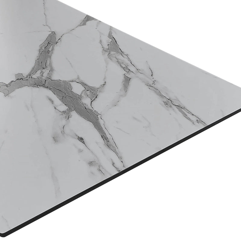 Cargue la imagen en el visor de la galería, Cubierta de mesa Laminado de Alta Presión HPL Color Blanco MARMOT 120X70-7396E CasaEaster