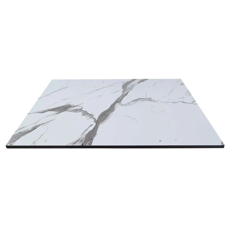 Cargue la imagen en el visor de la galería, Cubierta de mesa Laminado de Alta Presión HPL Color Blanco-MARMOT-70X70-7396E CasaEaster