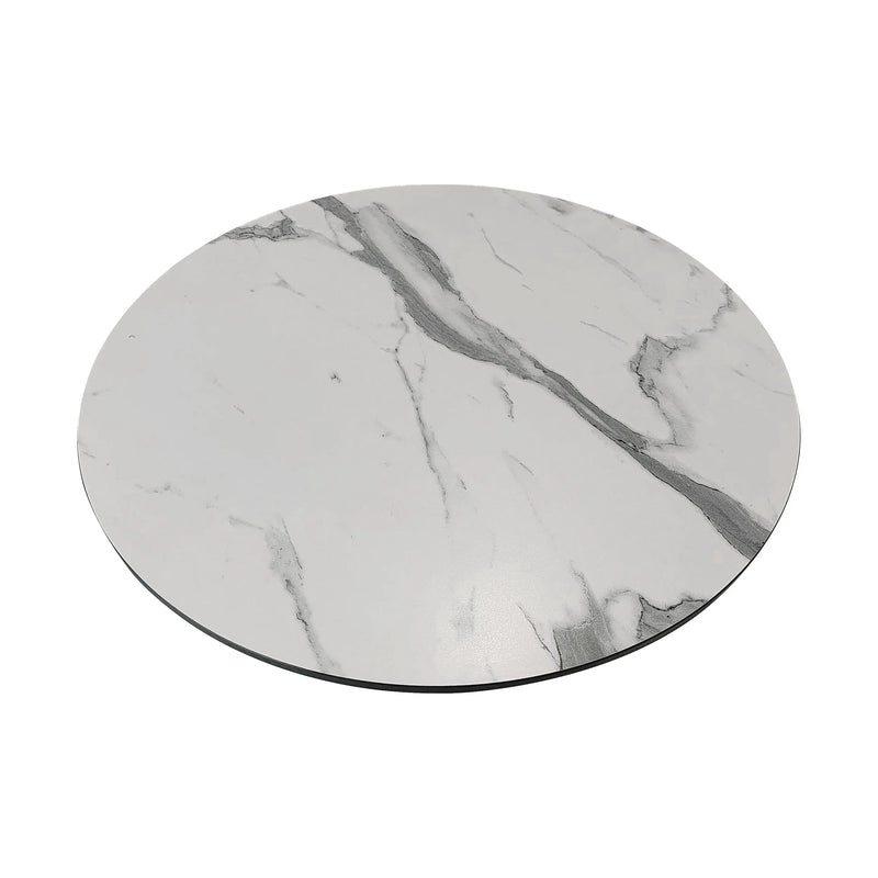 Cargue la imagen en el visor de la galería, Cubierta de mesa Laminado de Alta Presión HPL Color Blanco MARMOT-7396E-DIA70 CasaEaster