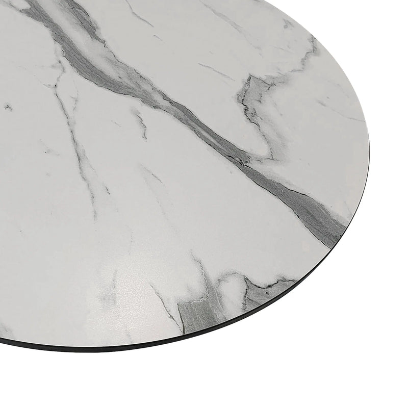 Cargue la imagen en el visor de la galería, Cubierta de mesa Laminado de Alta Presión HPL Color Blanco MARMOT-7396E-DIA70 CasaEaster