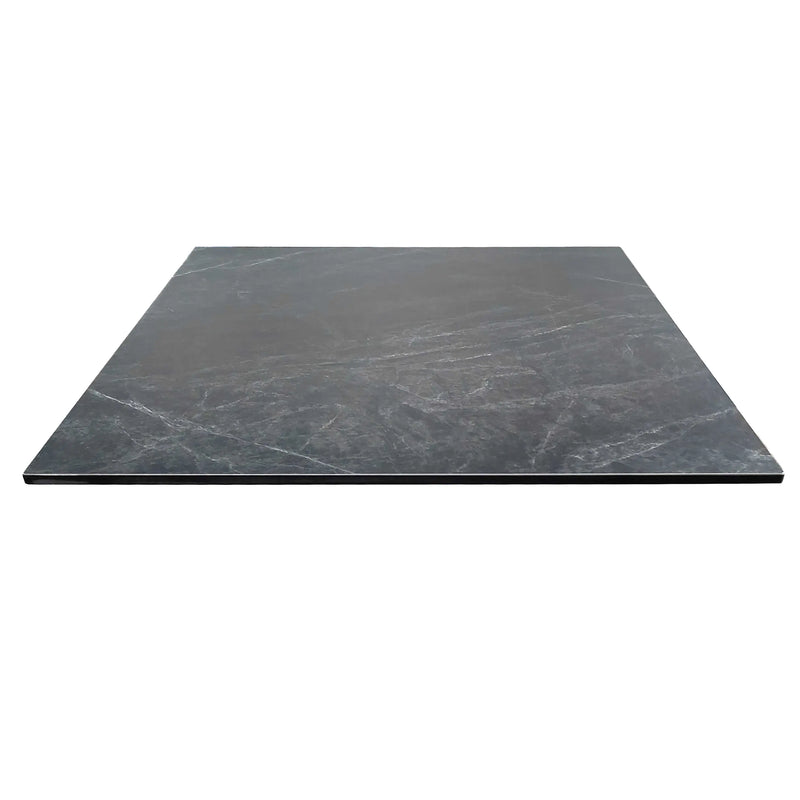 Cargue la imagen en el visor de la galería, Cubierta de mesa Laminado de Alta Presión HPL Color Gris Jaspeado-MARMOT-7377E-70X70 CasaEaster