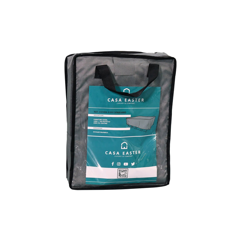 Cargue la imagen en el visor de la galería, Cubre Comedor 310*130*60 Gris - CO310X130 CasaEaster