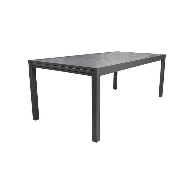 Cargue la imagen en el visor de la galería, Comedor de Aluminio color Carbon Doume 2 M / 3.2 M + 8 sillas Koshem color Carbon