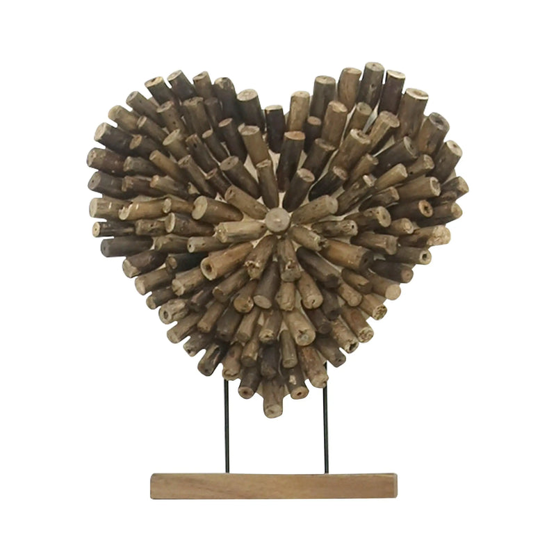 Cargue la imagen en el visor de la galería, Decoracion de Corazones Juego de 3pz Cafe -134371