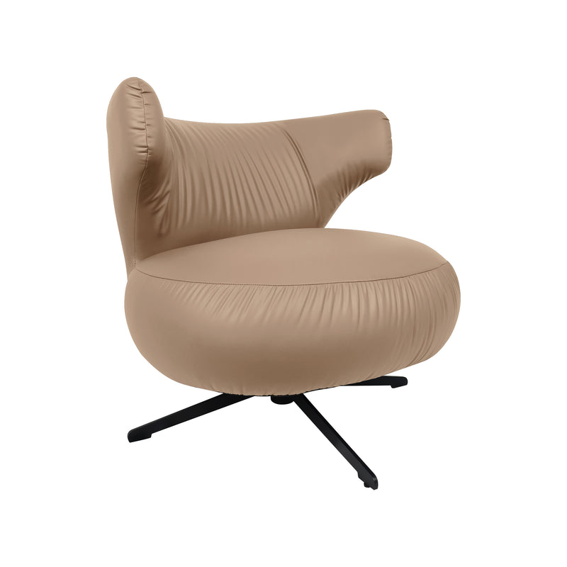 Cargue la imagen en el visor de la galería, Sillón individual EC411 de Interior color Marrón con PU - EC411-MAR