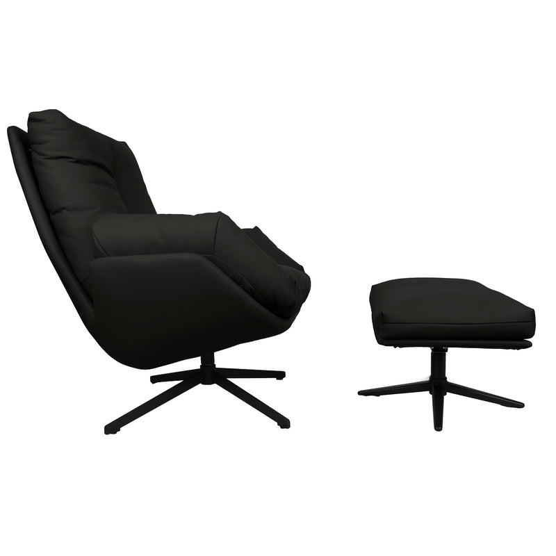 Load image into Gallery viewer, EC428 Set single armchair with stool for indoor use - EC428-CA