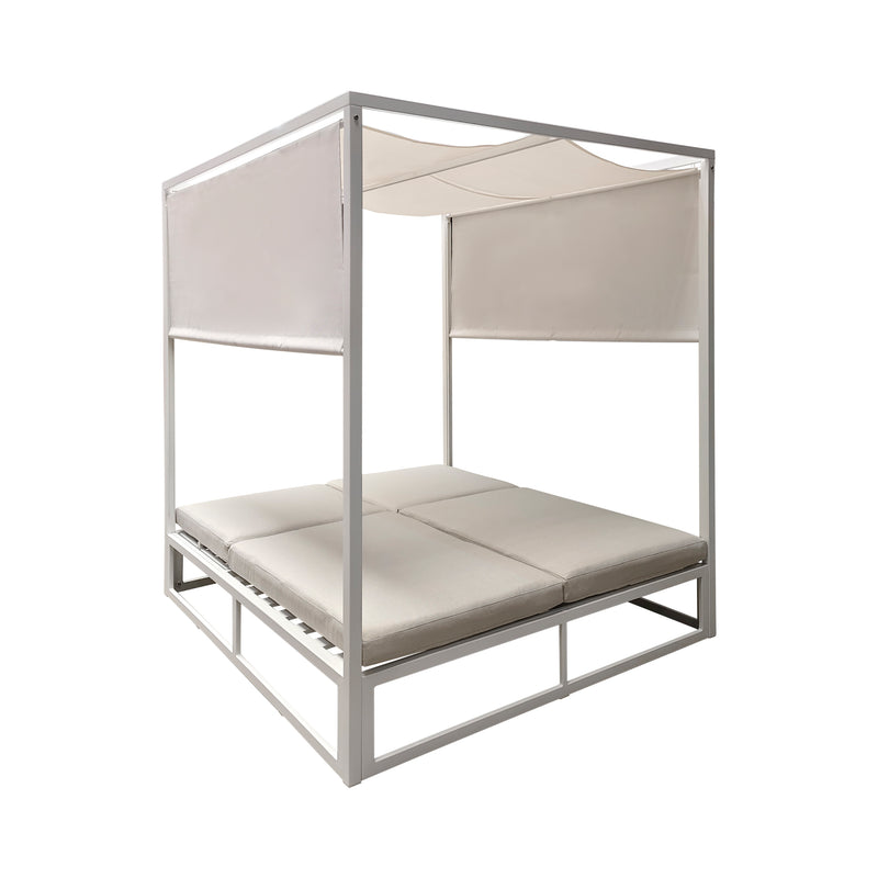 Cargue la imagen en el visor de la galería, Camastro doble Elanora color Blanco - GL3A530849KD-WH