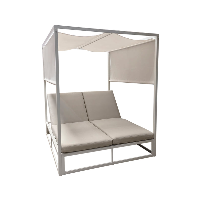 Cargue la imagen en el visor de la galería, Camastro doble Elanora color Blanco - GL3A530849KD-WH