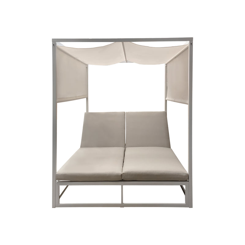 Cargue la imagen en el visor de la galería, Camastro doble Elanora color Blanco - GL3A530849KD-WH