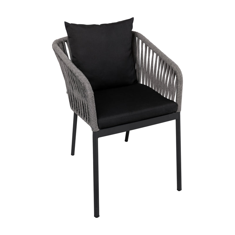 Cargue la imagen en el visor de la galería, Silla de Lazo para Exterior e Interior Color GRIS JASPEADO ELONA 555-ZF44