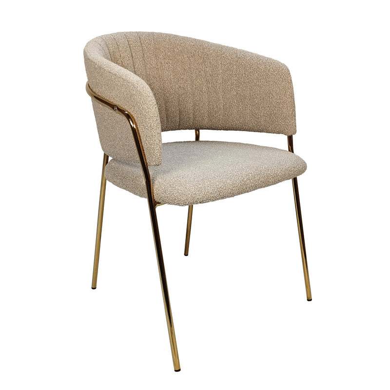 Cargue la imagen en el visor de la galería, Silla para interior Color Beige Obscuro ENGLAND - CA688