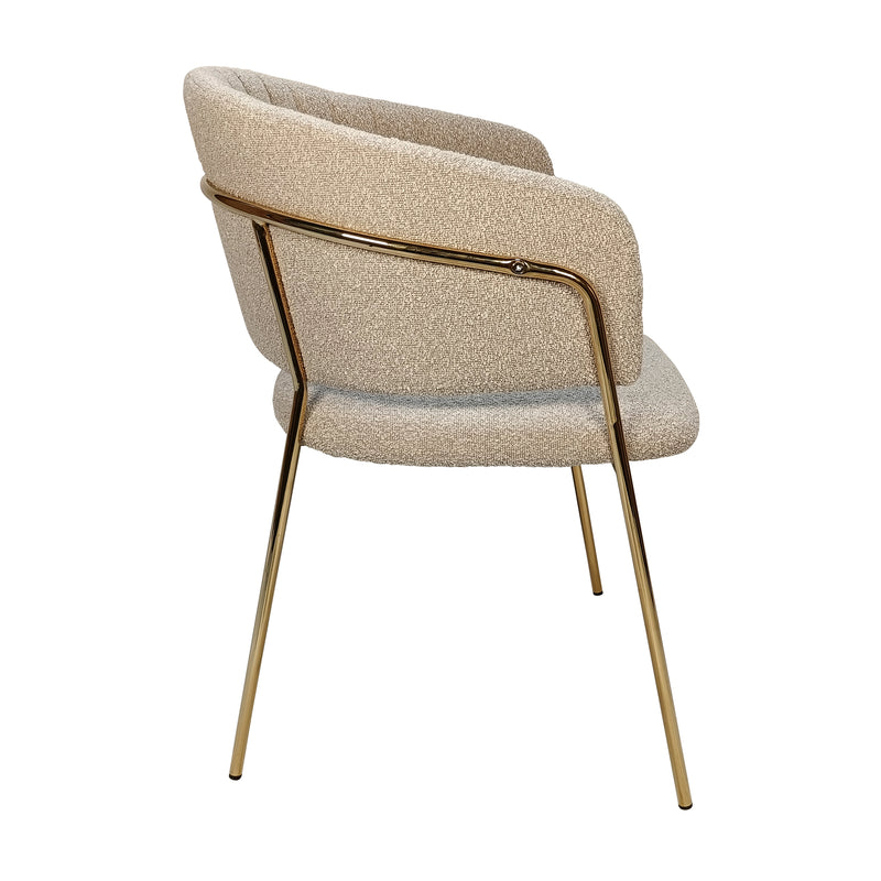 Cargue la imagen en el visor de la galería, Silla para interior Color Beige Obscuro ENGLAND - CA688