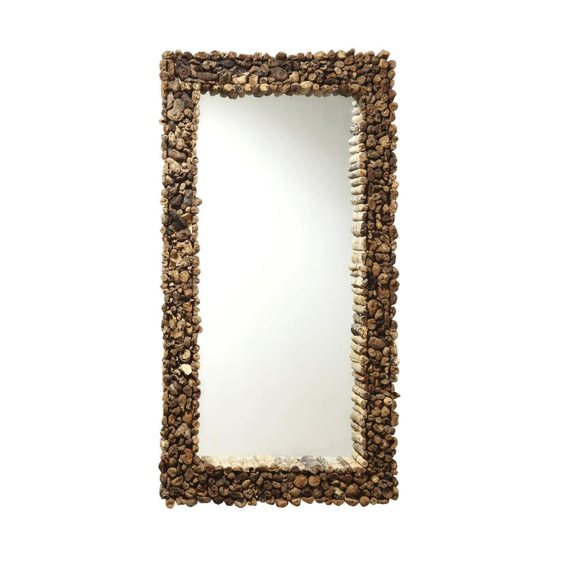 Cargue la imagen en el visor de la galería, Espejo Decorativo Color Natural BAKAU -130986