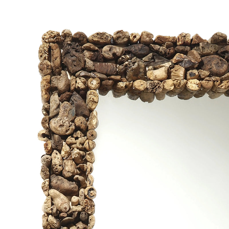 Cargue la imagen en el visor de la galería, Espejo Decorativo Color Natural BAKAU -130986