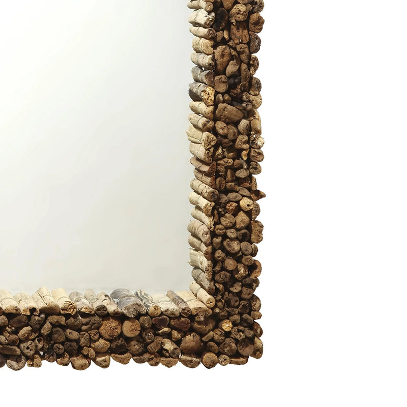 Cargue la imagen en el visor de la galería, Espejo Decorativo Color Natural BAKAU -130986 CasaEaster