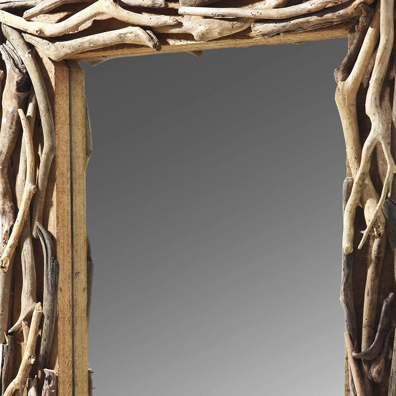 Cargue la imagen en el visor de la galería, Espejo Decorativo Color Natural BAKAU-131042