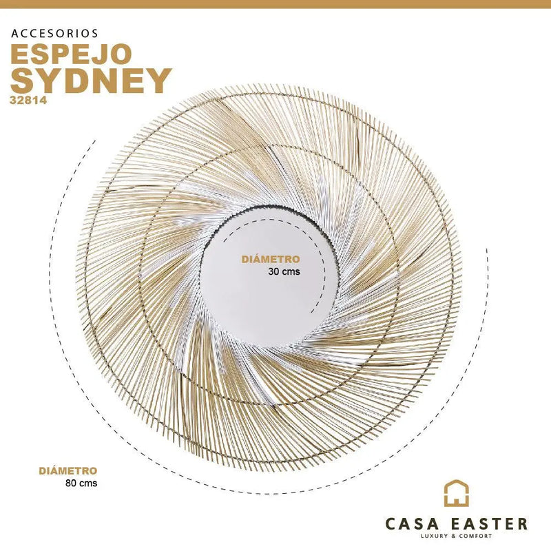 Cargue la imagen en el visor de la galería, Espejo Decorativo SIDNEY-32814