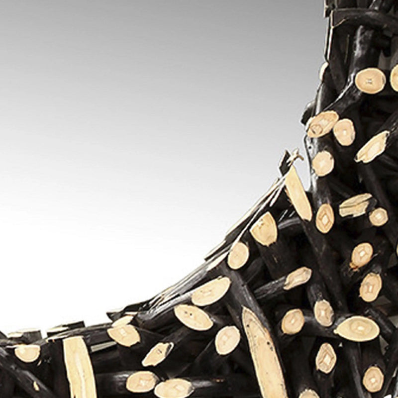 Cargue la imagen en el visor de la galería, Espejo Redondo Decorativo Color Negro VANITY -133737