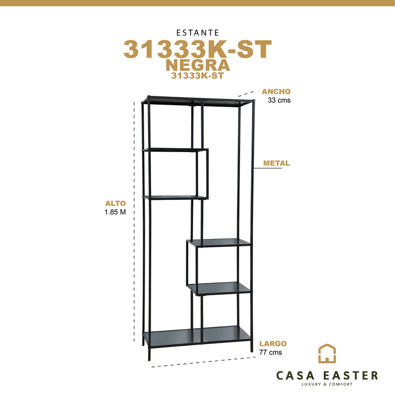 Cargue la imagen en el visor de la galería, Estante 6 niveles 31333K-ST - 31333K-ST CasaEaster