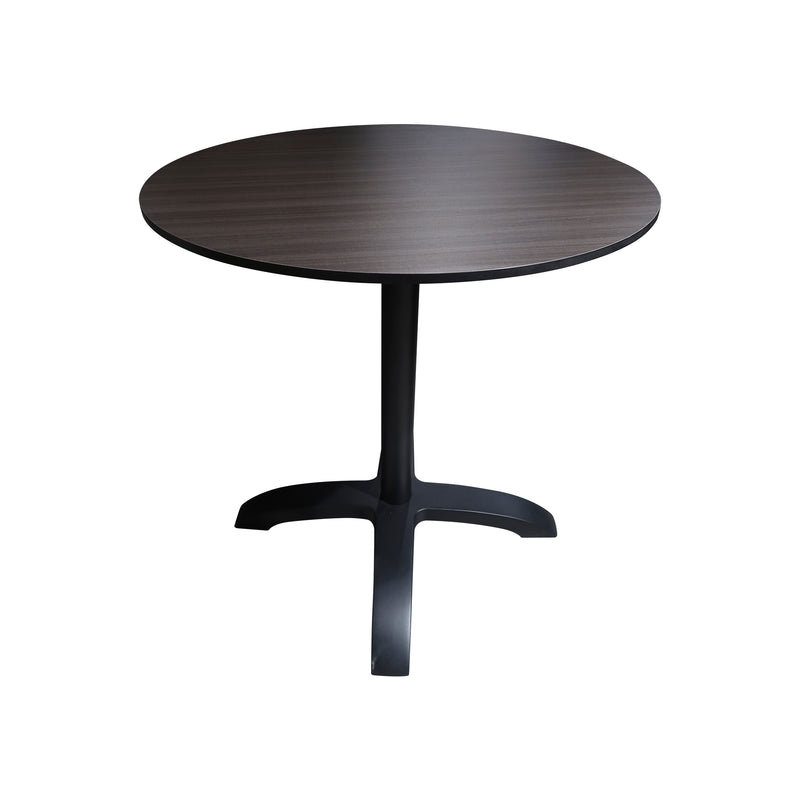 Cargue la imagen en el visor de la galería, Mesa de comedor Woodic F0814 D70 + base TIgre black - WOOD-TIG F0814