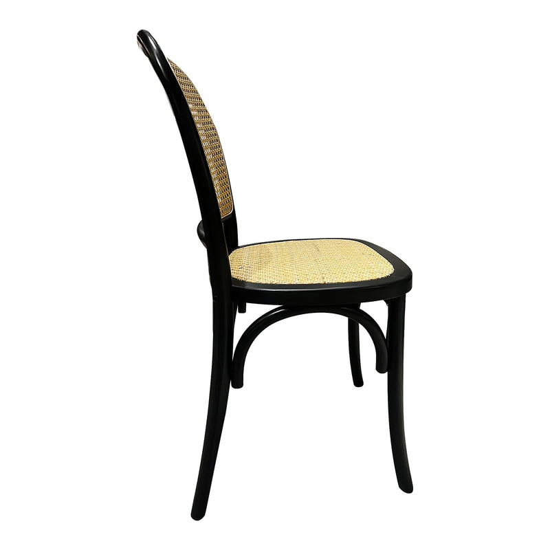 Cargue la imagen en el visor de la galería, SIlla para interior de madera color negro con natural FC39-NN - FC39-NN