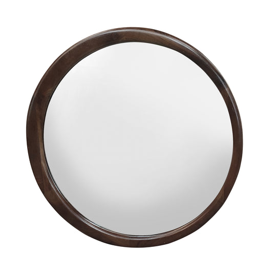 Espejo Decorativo Walnu color café Diám. 60 cms - walnu