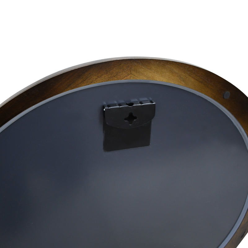 Cargue la imagen en el visor de la galería, Espejo Decorativo Walnu color café Diám. 60 cms - walnu