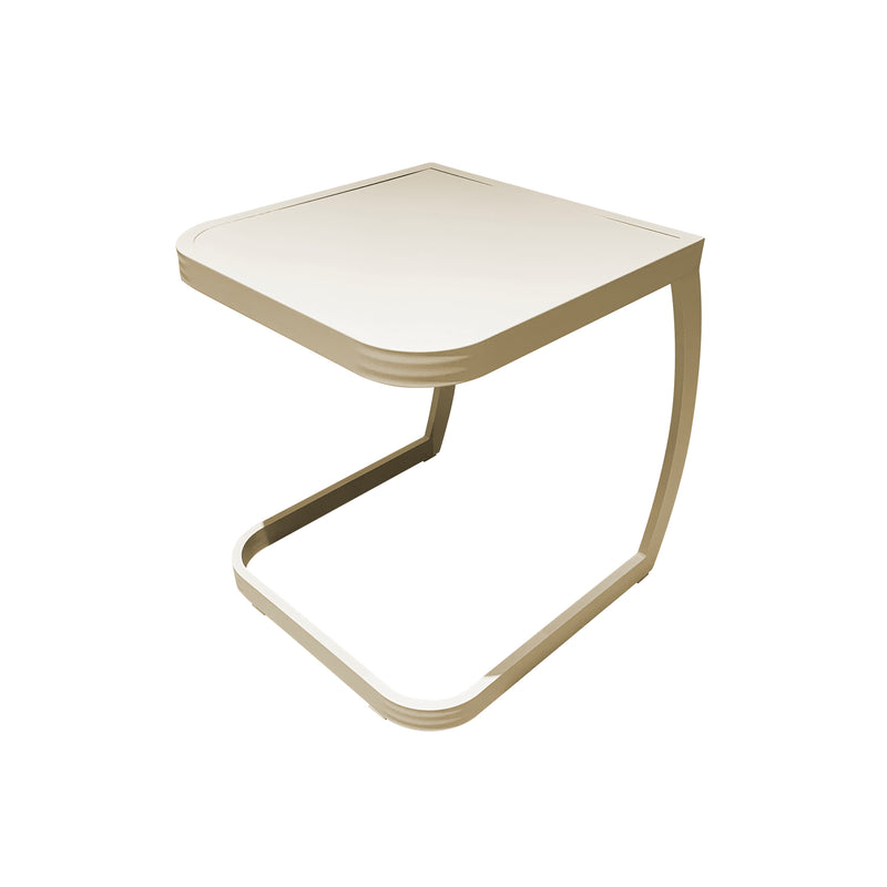 Cargue la imagen en el visor de la galería, Mesa Bistro cuadrada Franko, color Champagne 50x45cms - FR990990