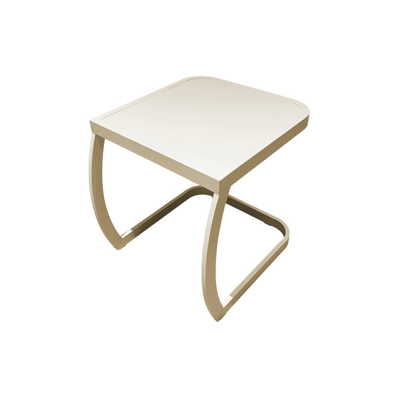 Cargue la imagen en el visor de la galería, Mesa Bistro cuadrada Franko, color Champagne 50x45cms - FR990990