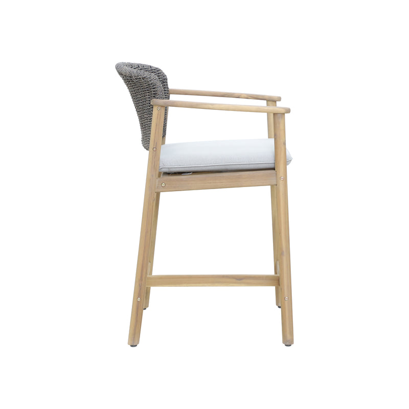 Cargue la imagen en el visor de la galería, Comedor de barra Freeport color Gris 1.6 M + 6 sillas freeport de bar