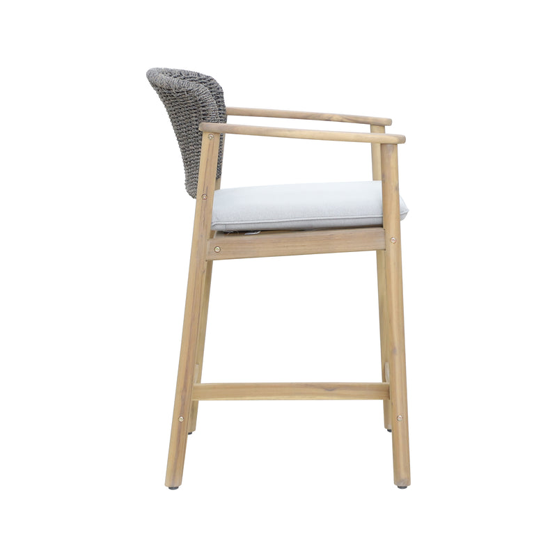 Cargue la imagen en el visor de la galería, Silla Alta Freeport de madera color Gris - HUC40159