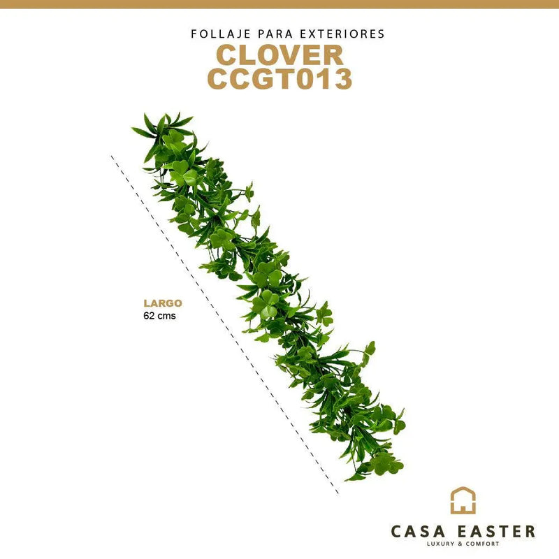 Cargue la imagen en el visor de la galería, Follaje Decorativo De Rama para exterior y interior CLOVER-CCGT013