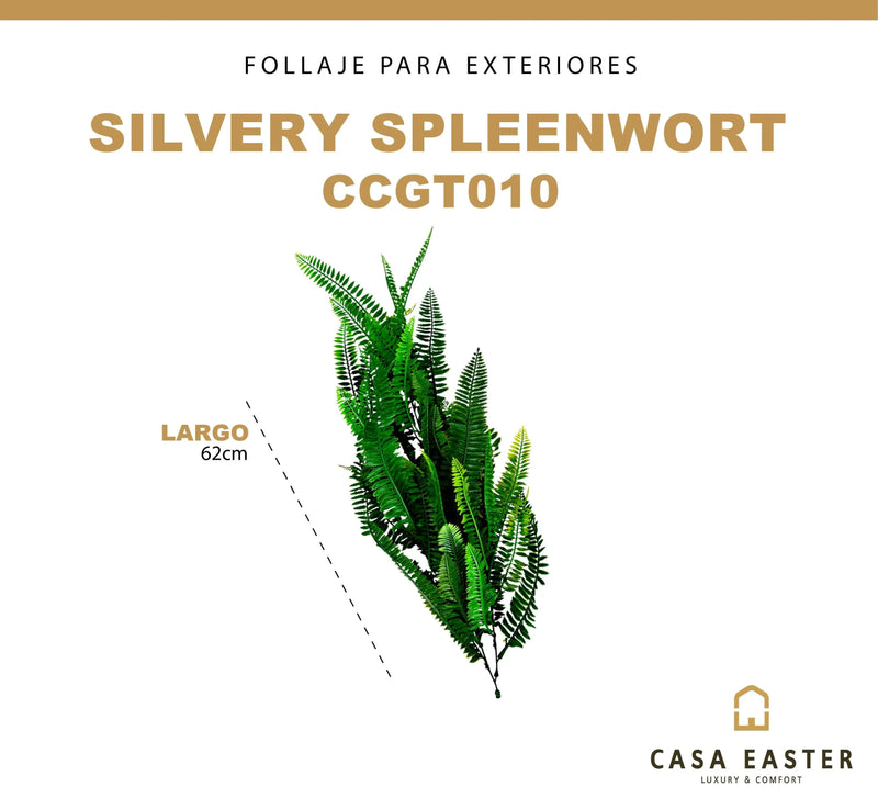 Cargue la imagen en el visor de la galería, Follaje Decorativo De Rama para exterior y interior SILVERY SPLEENWORT-CCGT010