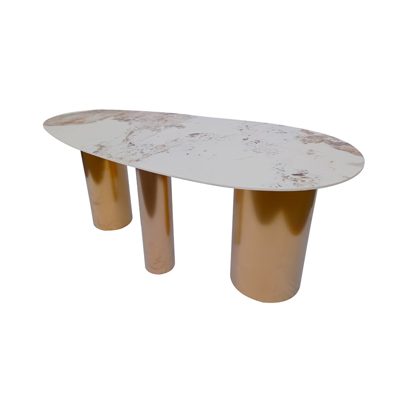 Cargue la imagen en el visor de la galería, Comedor Geminis 1.8 M + 6 sillas Ares color Azul