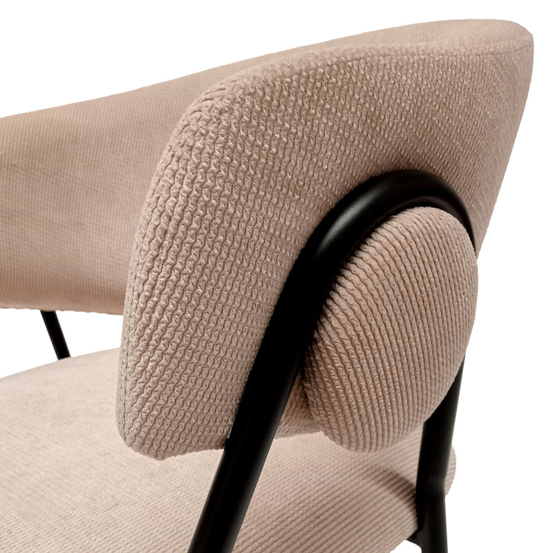 Cargue la imagen en el visor de la galería, Silla de Interior de Metal GERI Color Beige - 23063108