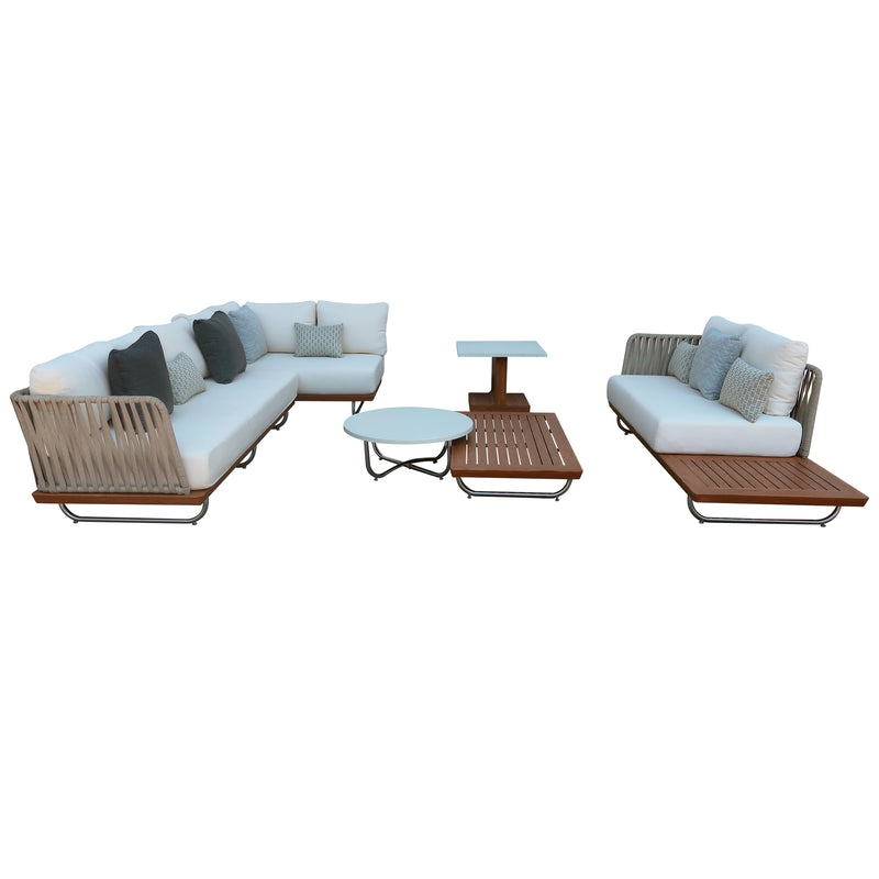 Cargue la imagen en el visor de la galería, Set Giuseppe de 6 pz color Natural - GIU