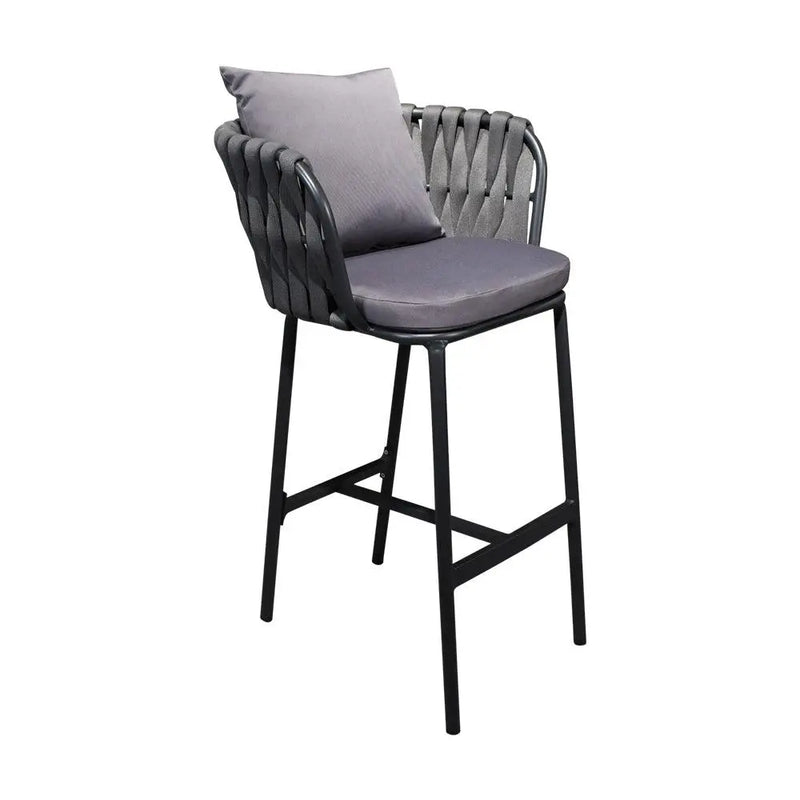 Cargue la imagen en el visor de la galería, Silla Alta de Lazo para Exterior e Interior Color Carbon/ Gris DUBAI-65-42