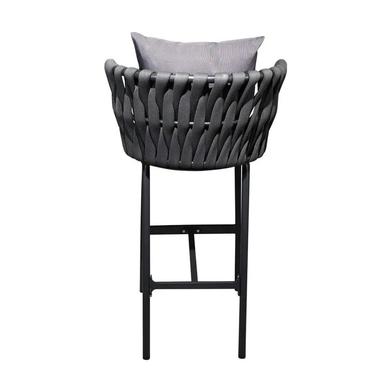 Cargue la imagen en el visor de la galería, Silla Alta de Lazo para Exterior e Interior Color Carbon/ Gris DUBAI-65-42