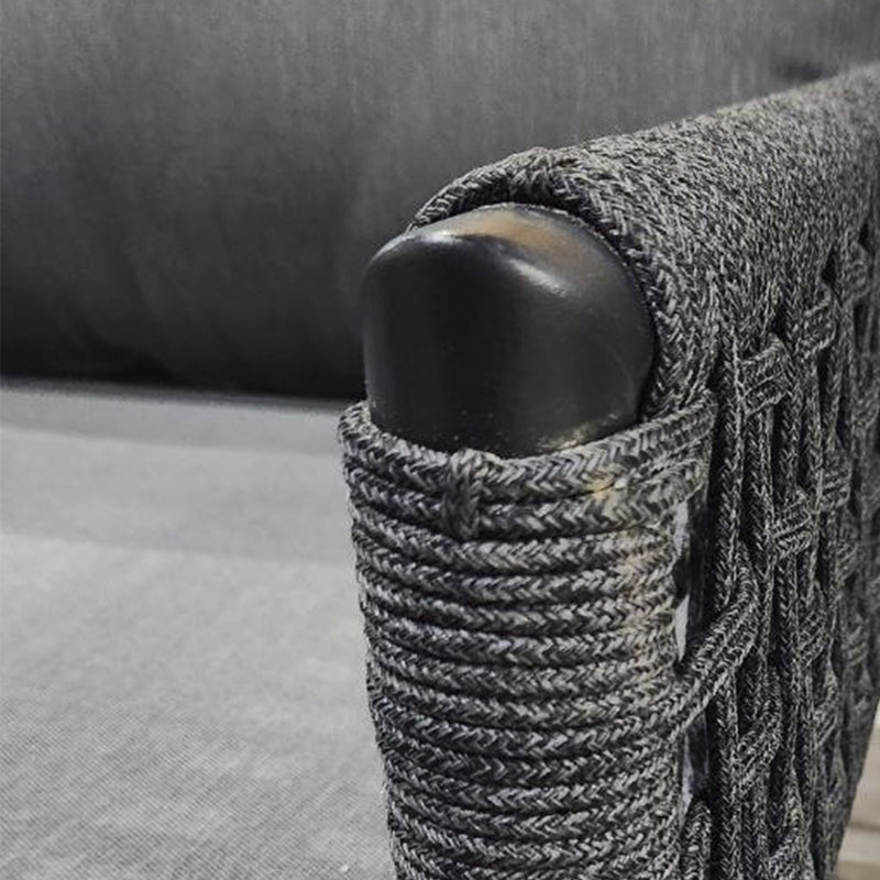 Cargue la imagen en el visor de la galería, Sala para Exterior e Interior de Rattan Color Carbon HAMPTON TRIPLE-HAM04