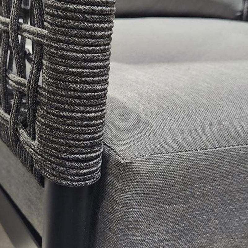 Cargue la imagen en el visor de la galería, Sala para Exterior e Interior de Rattan Color Carbon HAMPTON TRIPLE-HAM04