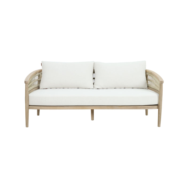 Cargue la imagen en el visor de la galería, Sofa triple Hera de madera color natural - HUC40538